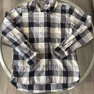 Men's Carhartt Black and White Plaid Shirt